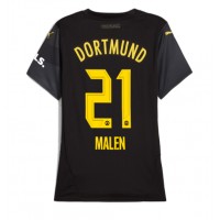 Zenski Nogometni Dres Borussia Dortmund Donyell Malen #21 Gostujuci 2024-25 Kratak Rukav